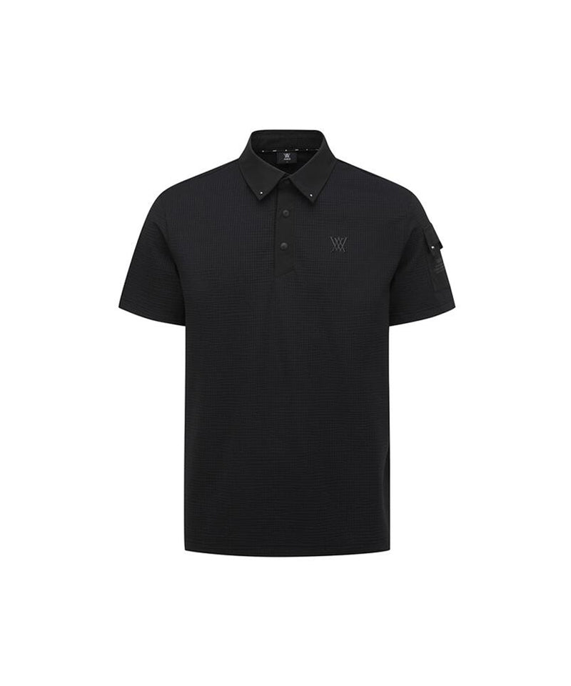 ANEW GOLF Men's SM Sleeve Pocket Short T-Shirt - Black