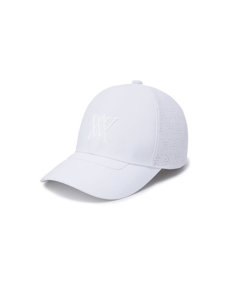 Anew Golf Uni Black Finish Punching Cap - White