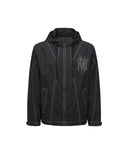 Men's Hoody Windbreaker Jacket - Black