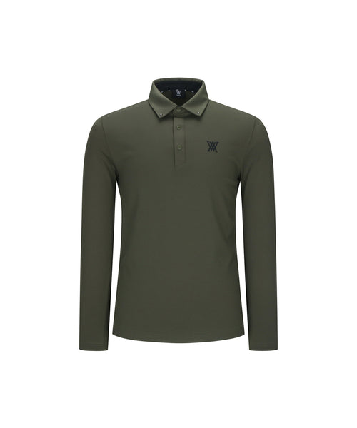 Men's Signature Logo L/TS - Khaki – Anew Golf USA