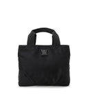 Uni Double Pocket Tote Bag - Black