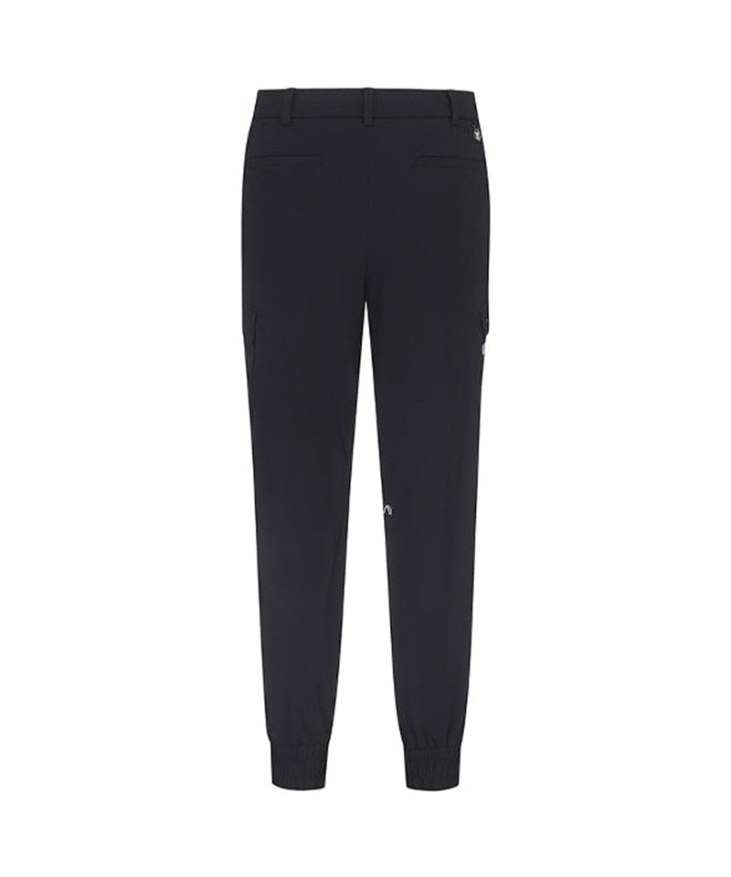 Women's Tricot Jogger Long Pants- Black