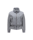 Women's Shirring Point MA-1 Jacket - Gray