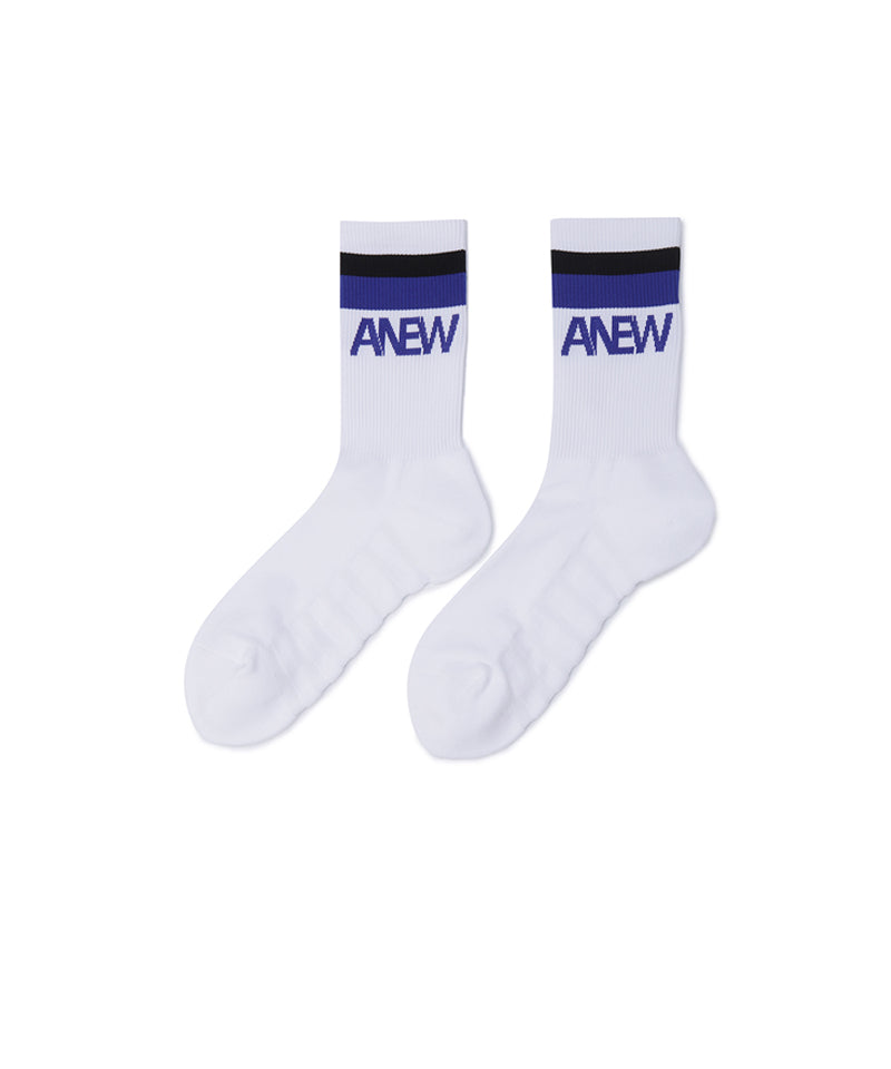 Men's Block Socks - White – Anew Golf USA