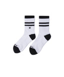 Men's Double-Block Socks - White