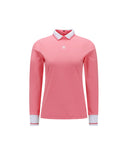 Women's Cuffs Point Long T-Shirt - Coral