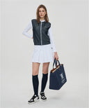 Women's Hoodie Sweater Vest - Navy