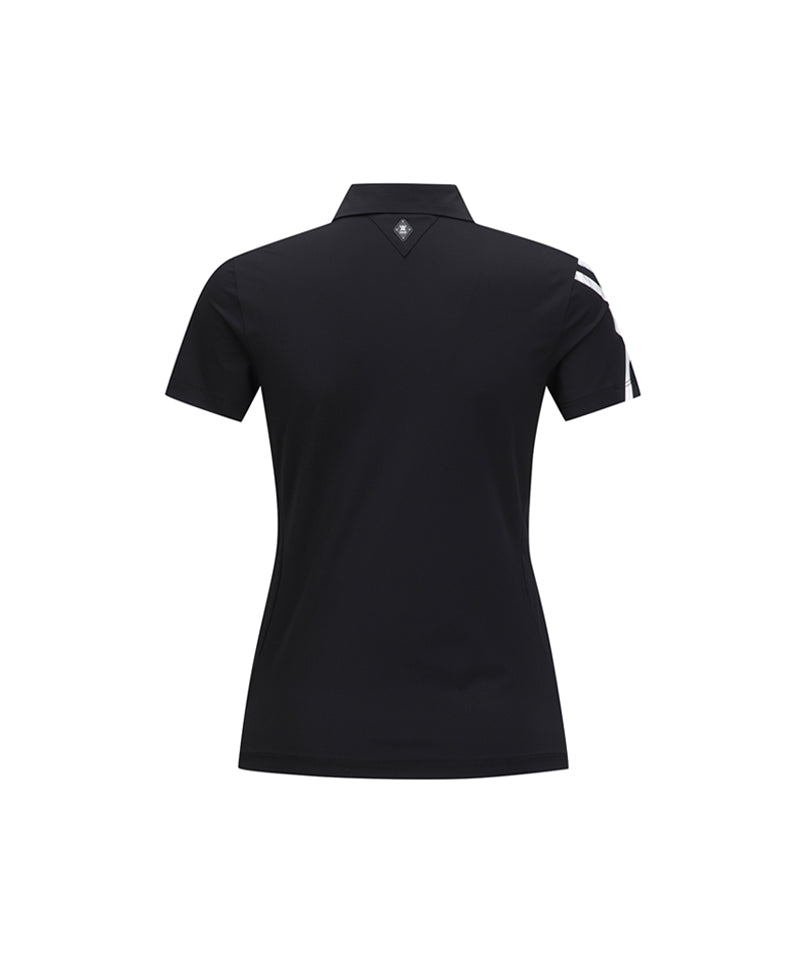 WOMEN SM LOGO POINT SHORT T-SHIRT タグ付き ANEW Golf Women's SM Logo Point Short T-Shirt - Black – Anew