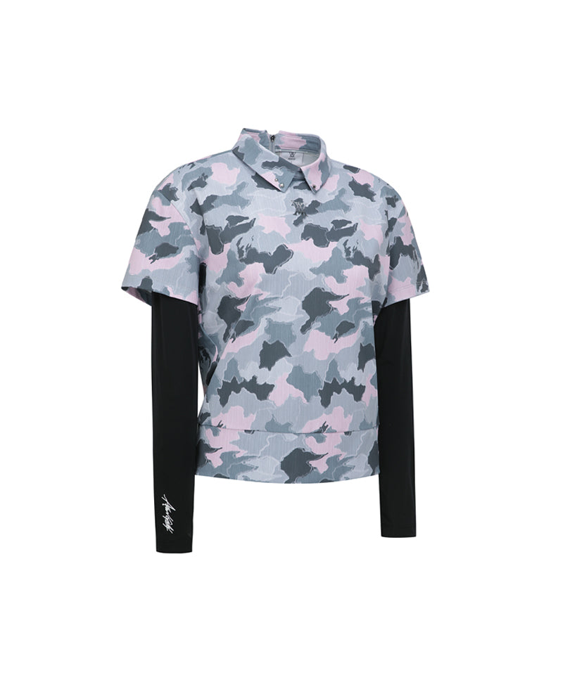 ANEW Golf Women's SM Hybrid Long T-Shirt - Light Pink