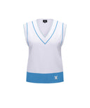 Women's Essential V-Neck Vest - White