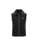 ANEW Golf Women's Fake Fur Collar Hybrid Down Vest - Black