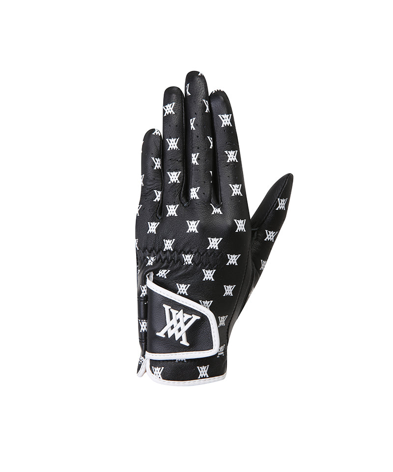 Women's Monogram Left-Handed Golf Glove_ Black