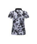 Women's Flower Pattern Short T-Shirt - White