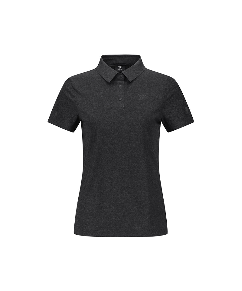 ANEW Golf Women's SM Black Finish Short T-Shirt - Melange Gray