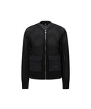 Women's Mesh Zip-Up Cardigan - Black