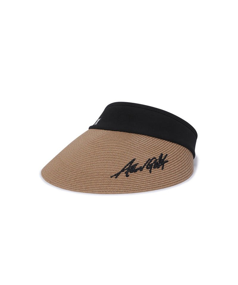 ANEW Golf Women's Raffia High Crown Visor - Beige