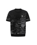 ANEW GOLF Men's SM Pattern Short Round Sleeve Sweater - Black
