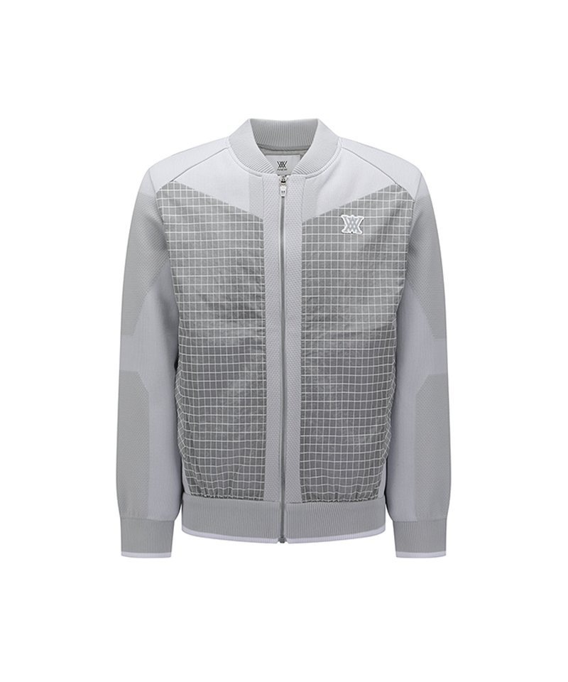 Men's FA Hybrid Knit Cardigan - Light Grey
