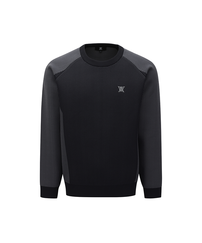 Men's FA Raglan Sleeve Sweater - Dark Grey