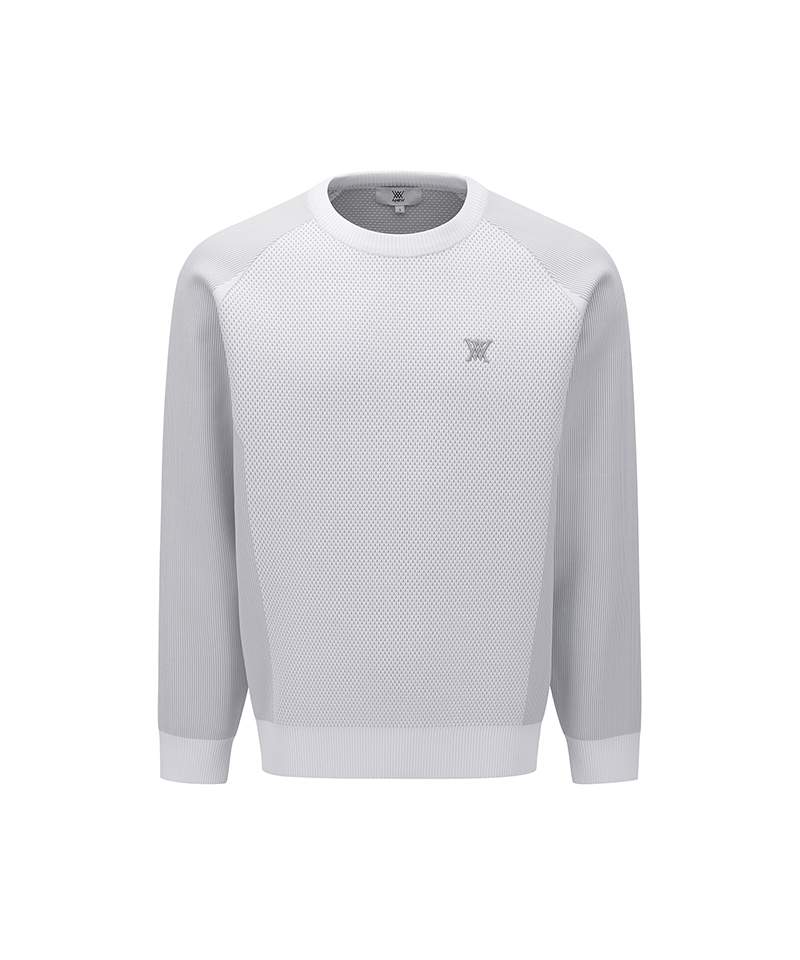 Men's FA Raglan Sleeve Sweater - Light Grey