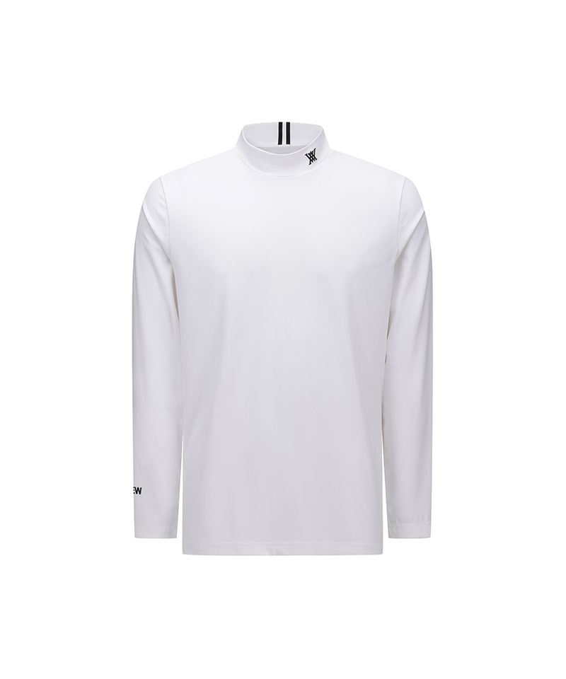 Men's FA Essential High Neck Baselayer - White