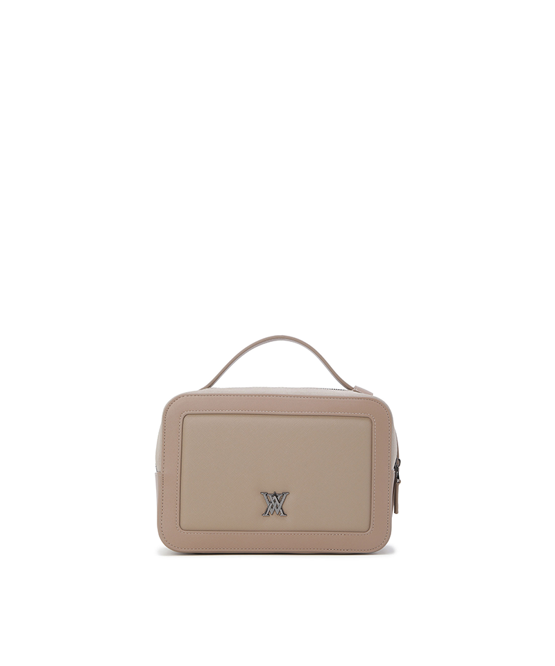 Uni Square 3Zip Pouch - Beige