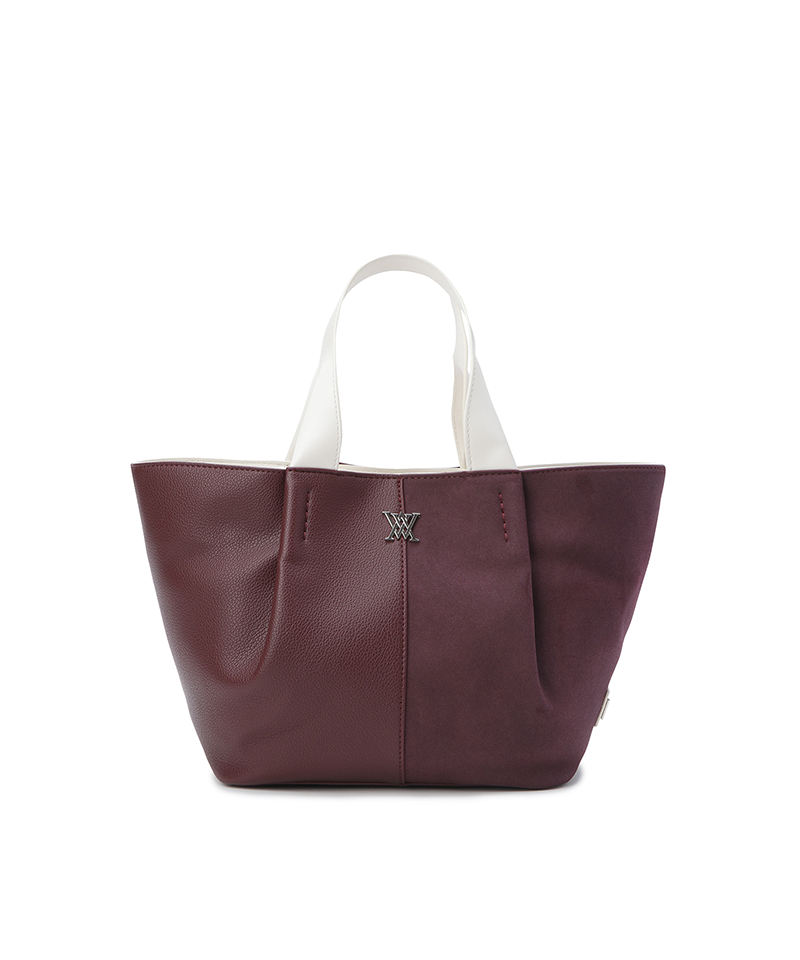 Women Unbalance Tote Bag - Burgundy