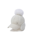 Women's Line Knit Ballcap - Cream