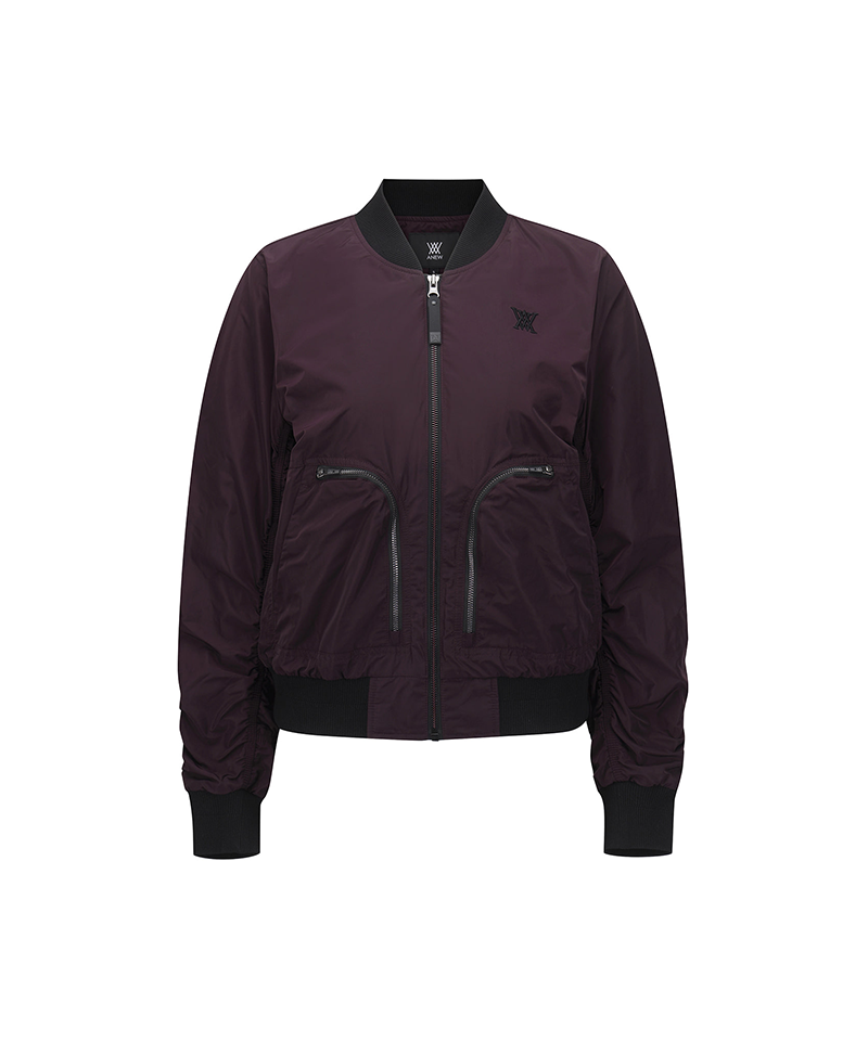 Women's FA Signature MA-1 Jacket - Burgundy