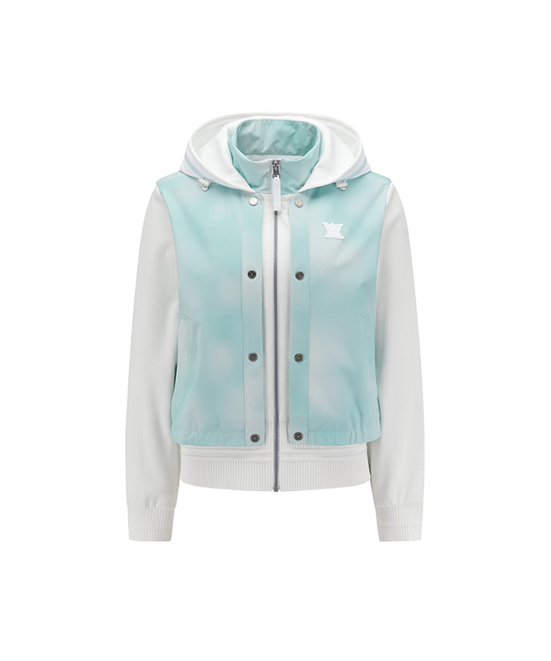 Women's FA Gradation Pattern Hooded Jacket - Mint