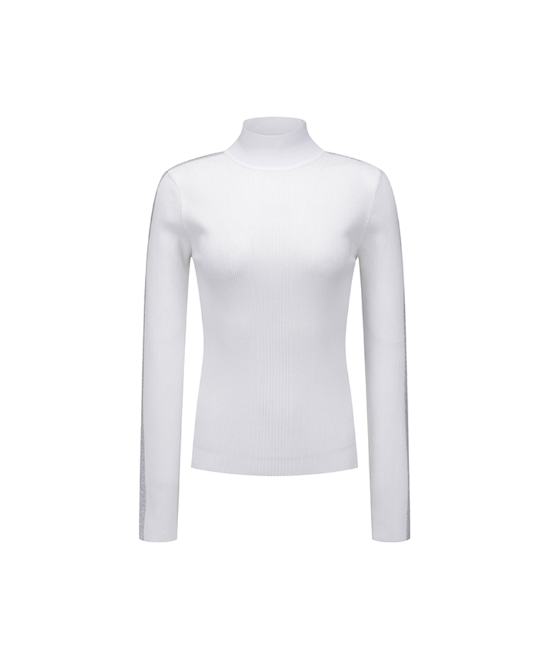 Women's FA Mock Neck Sweater - White