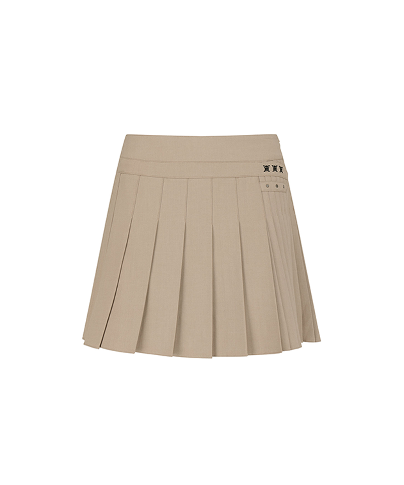 Women's FA Essential Pleated Skirt - Beige