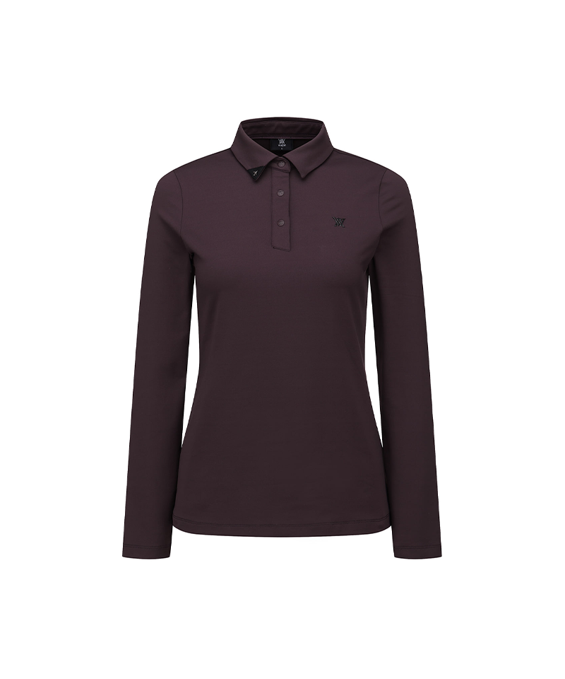 Women's FA Essential Long T-Shirts - Burgundy
