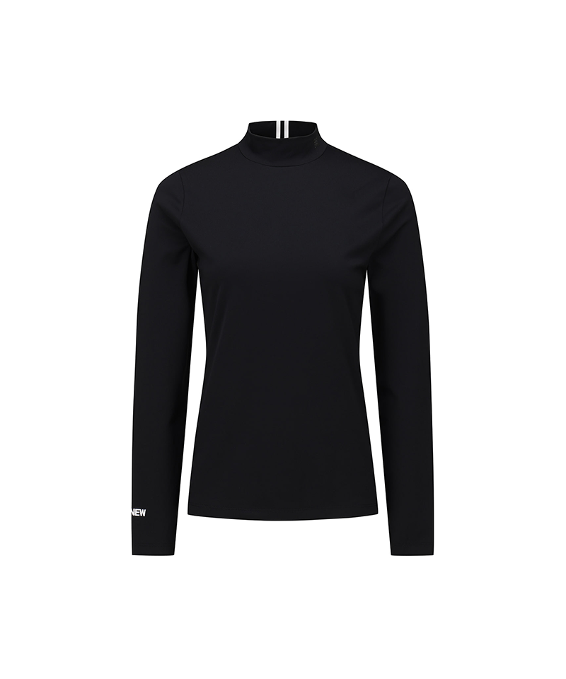 Women's FA Essential High Neck Baselayer - Black
