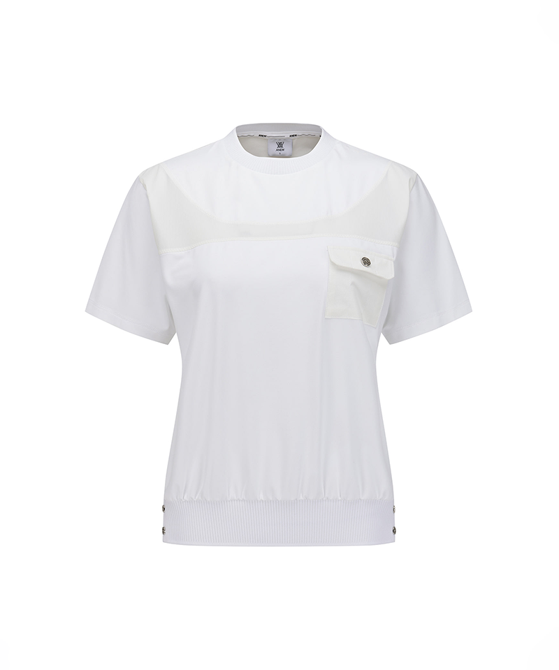 Women's FA Hybrid Round Short T-Shirt - White