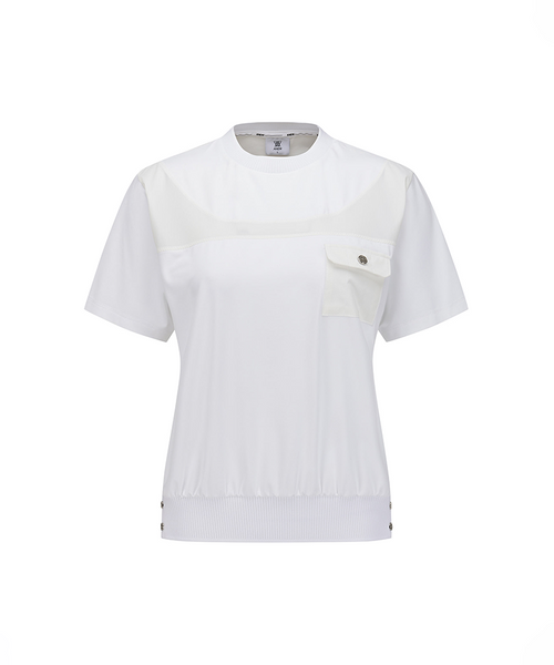 Women's FA Hybrid Round Short T-Shirt - White – Anew Golf USA