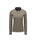 [Signature] Women's Stripe Textured L/TS - Light Brown