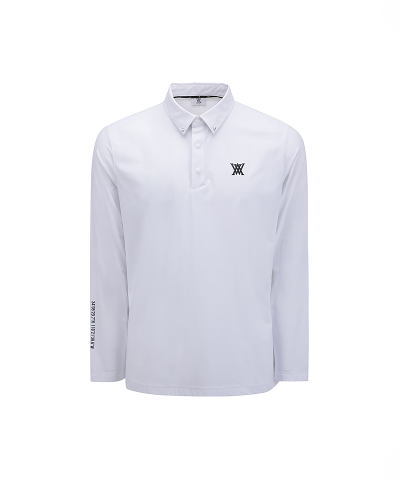 Men's SM Back Air Dot Long T-Shirt - White
