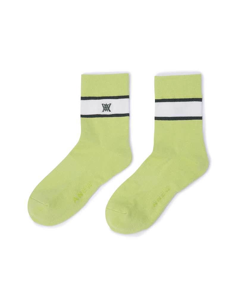 Women's 120 Medium Neck Socks - Lime