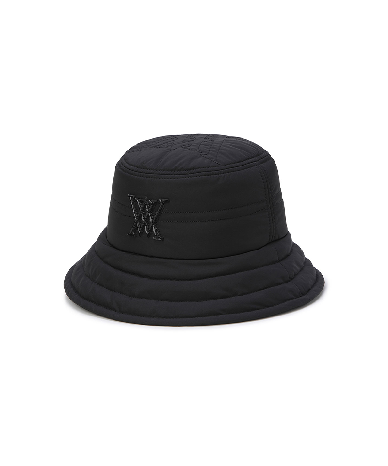 Women's Padded Stitch Hat - Black
