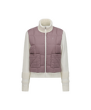 Women's WI Hybrid High Neck Down Jacket - Dark Pink