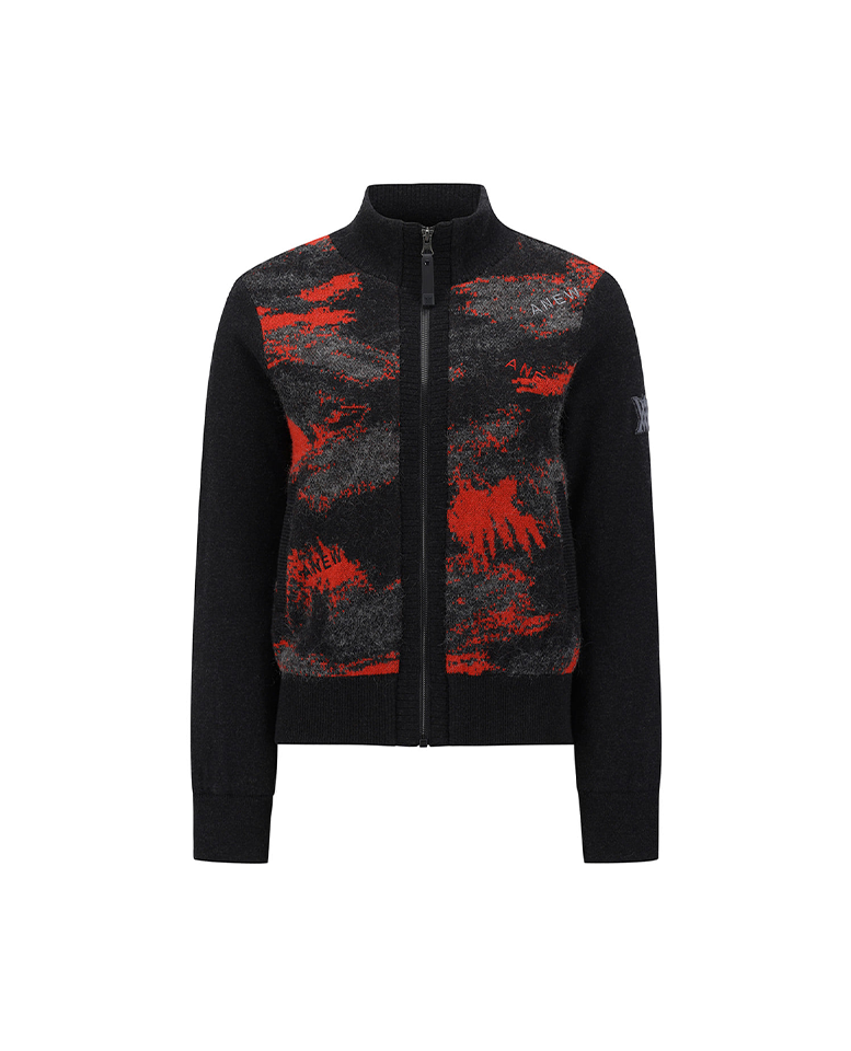 僅か☆ANEW GOLF☆アニュー韓国　CHECK BOARD PULLOVER Women's Wide Collar Half Zip-Up Pullover - Light Beige