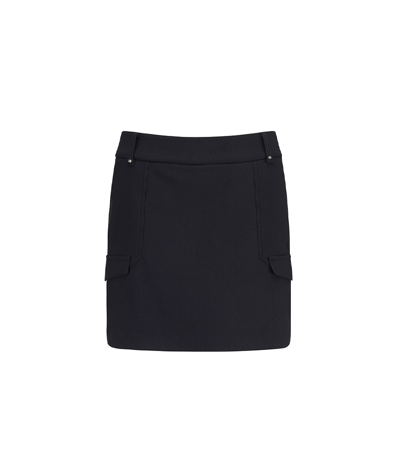 Women's WI Brushed Fleece H Line Skirt - Black