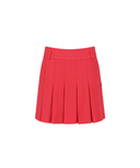 Women's WI Brushed Fleece Pleated Skirt - Red