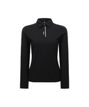 Women's WI Brushed Fleece Long T-Shirt - Black