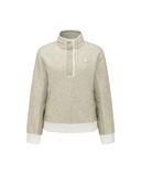 Women's WI High Neck Long T-Shirt - Cream