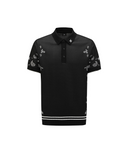 Men's Paisley Short Sleeve Sweater - Black