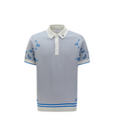 Men's Paisley Short Sleeve Sweater - White