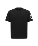Men's Solid Round Short Sleeve T-Shirt - Black
