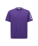 Men's Solid Round Short Sleeve T-Shirt - Purple